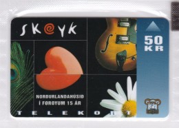 Faroe Islands, OD-017,  50 Kr , Skeyk - Musical, Mint In Blister, 2 Scans. - Islas Faroe