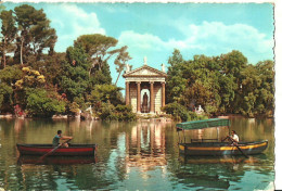 Roma (Lazio) Villa Borghese, Laghetto, Turisti In Barca A Remi, The Little Lake, Le Petit Lac, Der See - Parken & Tuinen
