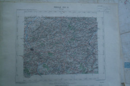 59- FLINES- VALENCIENNES - CARTE GEOGRAPHIQUE 1890 -TOURNAY- BASECLES-ATH-LESSINES-WATTRIPONT-CHIEVRES-MOURCOURT-MAUBRAY - Landkarten