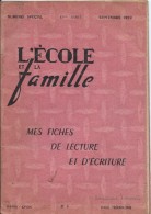 Cahier D´exercices/Dominique Favardin/Mes Fiches De Lecture Et D'écriture/1959           CAH110 - Other