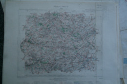 02- ARRAS - CARTE GEOGRAPHIQUE 1890-LIEVIN- LENS- BERLES-RANCHICOURT-FLORINGHEM-HOUCHAIN-BRYAS-BUNEVILLE-LIENCOURT-RUITZ - Mapas Geográficas