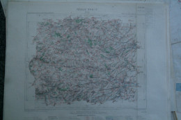 02- ARRAS - CARTE GEOGRAPHIQUE 1890-LIEVIN- LENS- BERLES-RANCHICOURT-FLORINGHEM-HOUCHAIN-BRYAS-BUNEVILLE-LIENCOURT-RUITZ - Cartes Géographiques