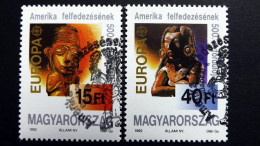 Ungarn 4195/6 Oo/ESST, EUROPA/CEPT 1992, Christoph Kolumbus (1451-1506), 500 J. Entdeckung Amerikas - Usati