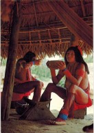 GUYANE HAUT ITANY Tribu Ethnie : " Indiens Wayanas Buvant Du Cachiri " - Amérique