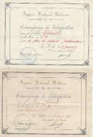 Prytanée National Militaire/ 2 Témoignages De Satisfaction/ Chédeville/ La Flêche/1917    CAH116 - Diplômes & Bulletins Scolaires