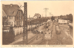 Elsenborn - (Kamp) / Camp D'Elsenborn - Gare Militaire Et Poste / De Krijgstatie En Postkantoor - Animée Train Station - Butgenbach - Butgenbach