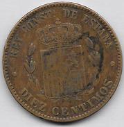 DIEZ CENTIMOS 1879 - Monnaies Provinciales