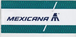 BIGLIETTO AEREO MEXICANA AIRLINES 2000 - Mundo