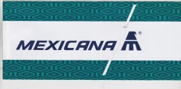 BIGLIETTO AEREO MEXICANA AIRLINES 2000 - Mondo