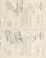 2 Relevés De Contribution Scolaire Au Conservatoire National  De Musique/ORLEANS/Huvey/1951  CAH129 - Diplome Und Schulzeugnisse