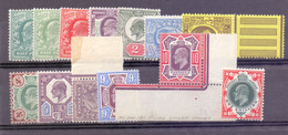 Great Britain 1902 Edward VII Set Of 15 Fine UM NEW PRICE - Ongebruikt