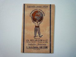 AGENDA  PUB  1926  -  Le Travailleur Stéphanois - Small : 1921-40