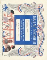 Diplome/Tableau D´Honneur Décerné à L´Eléve Christian Boizard/Ville De Paris/RF/ 1er  Trimestre 1958-1959 CAH138 - Diploma's En Schoolrapporten