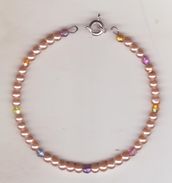4-Bracciale Moda Con Perline E Cristalli Colorati - Bracelets