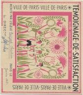 1"Témoignage De Satisfaction"/Ville DeParis/Ecole Communale De Garçons/Mérité Par L´Eléve BOIZARD/1961    CAH149 - Diplome Und Schulzeugnisse