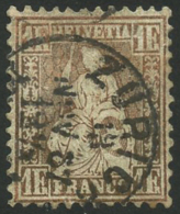 N°41b 1F Bronze-doré Et Rougeâtre - TB - Autres & Non Classés