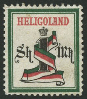 N°18 1m Vert, Rose Et Noir - TB - Heligoland