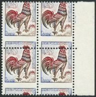 N°1331 0,25 Coq, Bloc De 4 Piquage à Cheval - TB - Andere & Zonder Classificatie