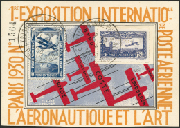 N°6c 1F50 Outremer EIPA S/carte De L'expo Avec Vignette  - TB - Andere & Zonder Classificatie