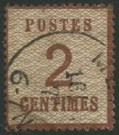 N°2b 2c Brun Rouge, Burelage Renversé, Papier Peluré Au Verso - B - Autres & Non Classés