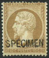 N°3 10c Bistre - TB - Specimen