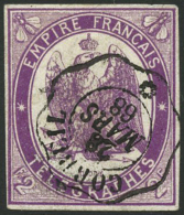 N°4 2F Violet - TB - Telegraaf-en Telefoonzegels