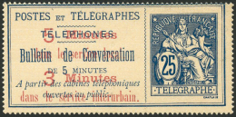 N°13 25c Bleu, Surchargé - TB - Telegraaf-en Telefoonzegels