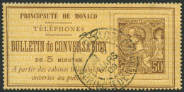 N°1 50c Brun S/jaune - TB - Telefoonzegels