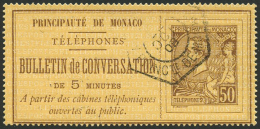 N°1 50c Brun S/jaune - TB - Telefoonzegels