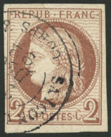 N°15 2c Rouge-brun, Signé Brun - TB - Other & Unclassified