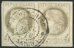 N°16 4c Gris, Paire - TB - Other & Unclassified