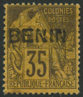 N°10 35c Violet Noir S/jaune - TB - Lettres & Documents