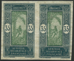 N°87a 35c Vert-bleu Et Vert-jaune, Paire ND, Signé JF Brun - TB - Autres & Non Classés