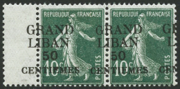 N°3 50c Sur 10c Vert, Paire Superbe Variété De La Surcharge - TB - Autres & Non Classés