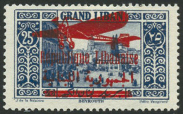 N°37 25 Pi Bleu - TB - Airmail