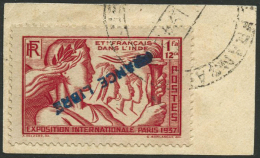 N°154 1Fa 12ca Rouge, Surcharge Renversée ,signé Roumet - TB - Andere & Zonder Classificatie