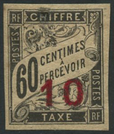 N°3a 10 Sur 60c Noir, Chiffres Espacés - TB - Postage Due