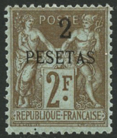 N°8 2 Pesetas Sur 2F Bistre S/azuré - TB - Andere & Zonder Classificatie