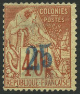 N°6 25 Sur 40c Rouge-orange, RARE - TB - Autres & Non Classés