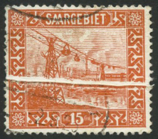 N°87 15c Rouge-orange, Spectaculaire Variété Pli Accordéon - TB - Autres & Non Classés