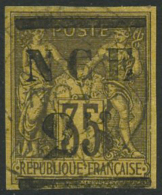 N°4 25 Sur 35 Violet-noir S/jaune, Signé Brun - TB - Otros & Sin Clasificación