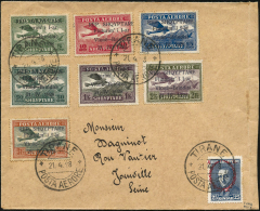 N°15/21 Les 7 Val Obl Tirane 21/4/38 Pour La France, Cachet D'arrivée Au Verso - TB - Albania