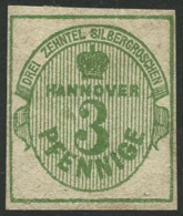 N°15 3pf Vert-jaune - TB - Hanovre