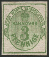 N°15 3pf Vert-jaune - TB - Hanover