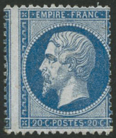 N°22 20c Bleu, Variété De Piquage - TB - Autres & Non Classés