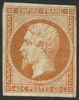 N°16 40c Orange, Court à Droite - B - Andere & Zonder Classificatie