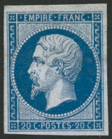 N°14A 20c Bleu, Type I - TB - Autres & Non Classés