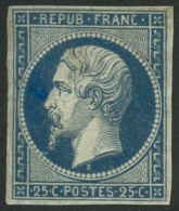 N°10 25c Bleu, Gomme Diminuée - B - Other & Unclassified