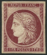 N°6F 1F Carmin, Réimp - TB - 1849-1850 Cérès