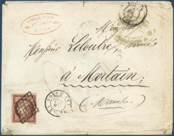 N°6 1F Carmin S/lettre, Réutilisation Beau 2ème Choix - B - 1849-1850 Cérès